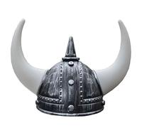 Cappello Viking Classico Casco Medievale elmetto Vichingo con Cappelli da Festa per Adulti per Halloween, Festa in Costume, Argent, Giocattoli