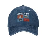 Cappello Vintage da Uomo e da Donna in Denim Lavato, Stile Stessa Merda, Diverso, Resistente al Razzismo