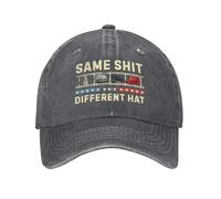 Cappello Vintage da Uomo e da Donna in Denim Lavato, Stile Stessa Merda, Diverso, Resistente al Razzismo