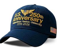 Cappello vintage per il 250° anniversario dei Marine Corps, cappello vintage lavato da uomo, cappello lavato per il 250° anniversario, cappello regolabile per veterani del corpo marino, E, 7 1/4-7 7/8