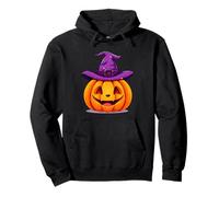 Cappello Viola Zucca Camicia Halloween Ottobre Party Felpa con Cappuccio