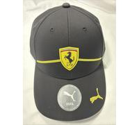 Cappello Visiera Scuderia Ferrari Berretto Originale Ufficiale Nero Cavallino