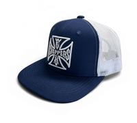 Cappello west coast choppers og cross flatbill bianco/marino