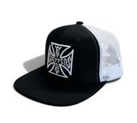 Cappello west coast choppers og cross flatbill nero/bianco