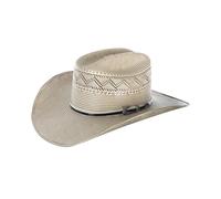 Cappello Western 30X bicolor Natama beige e grigio Tombstone