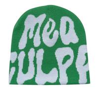 Cappello Y2k Beanie da Uomo Donna Adolescenti Y2k Cap Invernale in Maglia Skater Beanie da Uomo Hip Hop Cappelli invernali in Cotone Spider MEA Culpa Stampato Cappello Y2k Beanie Rosa Harajuku Fashion