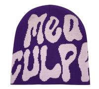 Cappello Y2k Beanie da Uomo Donna Adolescenti Y2k Cap Invernale Maglia Skater Beanie Cappello Hip Hop Cappelli Invernali in Maglia Cotone Spider MEA Culpa Stampato Cappello Beanie Y2k Capello Rosa