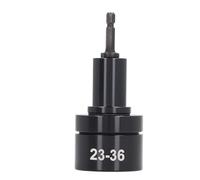 Capping Machine Bit 23-36 mm, Electric Cap Sealing Machine Bit with Rubber Gasket, Compatible with Electric Drills and 6.35 mm Air Screwdrivers for Food, Cosmetic, Pharma Bottles