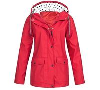 Cappotti antipioggia da donna Giacca impermeabile leggera Softshell Capispalla Funzionale Giacca a vento Impermeabile Giacche antipioggia Top Traspirante Cappotto con cappuccio Cappotto da donna a