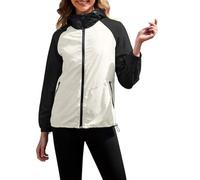 Cappotti con cappuccio da donna resistenti all'acqua, color caramella, per attività all'aperto, taglie forti, antivento, da corsa, golf, ciclismo, giacca con cappuccio, giacca a vento in softshell