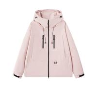 Cappotti da uomo all'aperto eleganti casual tinta unita a maniche lunghe con cappuccio tasche con cerniera giacca Stormtrooper Outwear, Z-279 Rosa, M