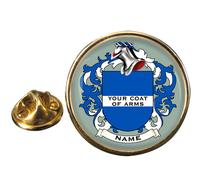 Cappotti Of Arms Family Crests Spilla per Bavero