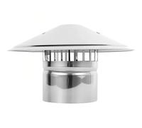 Cappottino in acciaio inox per tettuccio rotondo, resistente, adatto a tutte le stagioni, per una migliore circolazione dell'aria e protezione