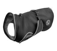 Cappottino per cani Uppsala, 50 cmnero | poliestere, design 2 in 1 con fodera interna abbottonabile, impermeabile, profili riflettenti, colore: nero, taglia 50