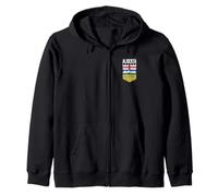 Cappotto Alberta Bandiera Canadese Edmonton Calgary Felpa con Cappuccio