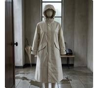 Cappotto Antipioggia Lungo sotto il Ginocchio Abbigliamento Esterno