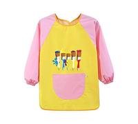 Cappotto antipioggia per bambini, tuta artistica per bambini, grembiule da pittura, maniche lunghe, cappotto per neonata (L, 3-4 anni)