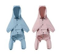 Cappotto Antipioggia Per Cani Impermeabile Con Capucci E Strisce Riflettenti