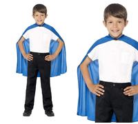 Cappotto Blu Per Bambini Supereroe Costume Elegante Accessorio Unico