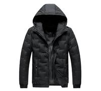 Cappotto caldo da uomo imbottito piumino top da uomo autunno inverno casual collo alto manica lunga vacanza all'aperto maglione di lana lavorato a maglia top outwear per escursioni all'aperto lavoro