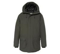 Cappotto con cappuccio Elder Verde M Tinta unita
