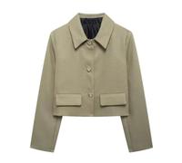 Cappotto corto da donna in lana decorato con bottoni, EN8, M