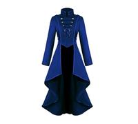 Cappotto da donna - Abito gotico da donna, cappotto rinascimentale steampunk, giacca rinascimentale vintage, giacca da trench lunga con coda di rondine vittoriana