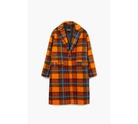 Desigual Woman Woven Overcoat Cappotto in Tessuto da Donna, Colore: Arancione, M