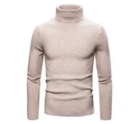 Cappotto da lavoro a maglia per uomo maglioni top da uomo inverno nuovo alla moda a coste termico casual pullover a maglia tinta unita maglione a collo alto Outwear per escursioni all'aperto lavoro