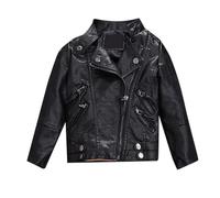 Cappotto da Motociclista per Giacca in Pelle PU Primavera da Bambina per Giacca in Ecopelle da Ragazzo Giubbotto Montagna