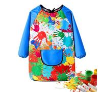 Cappotto da pittura per bambini, Cappotto da pittura per bambini Grembiuli | Grembiule da bambino con motivo per dipingere, scrivere, giocare con l'acqua, cucinare, artigian