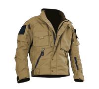 Cappotto da Uomo Cappuccio Giacca Caldo Viaggi Giubbotto in Tweed Trench Stile Corto con Cerniera Tasche Primavera Estate Bomber Piumini Giubbino Invernale