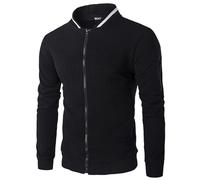 Cappotto da Uomo Giubbotto Moto Stile Vintage Casual Mezza Stagione Antivento Giacca Corto Stand Collare Zip Addensare Invernale Gotica Vittoriana Tailcoat Piumini Giubbino