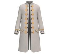 Cappotto da uomo gotico, taglie grandi, giacca steampunk, da uomo, alla moda, medievale, jacquard, per il cortile vittoriano, per il teatro, per cosplay, Halloween