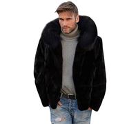 Cappotto da uomo in pelliccia sintetica cappotto corto in pelliccia artificiale capispalla spesso capispalla Shaggy Parka cardigan giacca in pelliccia sintetica tinta unita cardigan aperto davanti