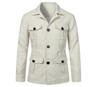 Cappotto da uomo in stile britannico monopetto giacca da pisello all'aperto antivento capispalla tinta unita risvolto cappotti moda casual parka giacche lunghe con tasche sul petto per matrimonio