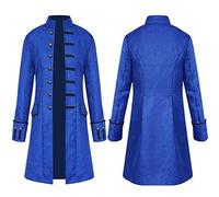 Cappotto da uomo steampunk, medievale rinascimentale, uniforme da principe cavaliere, giacca gotica vintage, cosplay di Halloween, giochi di ruolo, costume letterario retrò, costume a tema royalty, A