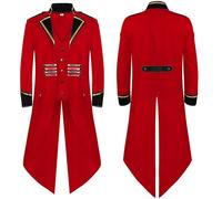 Cappotto dalla coda Vittoriano da uomo gotico rondine steampunk trincea da genti