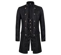 Cappotto di Halloween da uomo, giacca vampiro, giacche diavolo steampunk frack vittoriano, trench gothic steam punk, costumi di carnevale rinascimentale medievale, costume da carnevale dracula