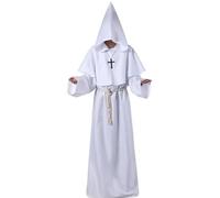 Cappotto di Monaco Medioevo, con cappuccio rinascimentale, vestito Halloween Cosplay Costumi cosplay di Halloween, costumi antichi, vesti da monaco medievali, costumi da monaco