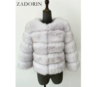 Cappotto Di Visone Inverno Nero Bianco Cappotto Di Pelliccia Sintetica Donna Ele