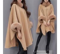 Cappotto Donna Giacca Lunga Beige Mantella Elegante Slim Bottone Lungo 45699