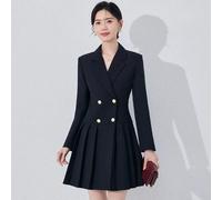 Cappotto Donna Giacca Nero Trench Lungo Elegante Slim Fit 33648