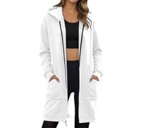 Cappotto Donna Invernale Con Cappuccio a Maniche Lunghe Cappuccio Donna Media Lunghezza Calda Cappotti Cerniera Invernale Elegante A Tutta Lunghezza Cappotti Primavera per Donne