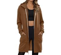 Cappotto Donna Invernale Con Cappuccio a Maniche Lunghe Cappuccio Donna Media Lunghezza Calda Cappotti Cerniera Invernale Elegante A Tutta Lunghezza Cappotti Primavera per Donne