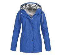 Cappotto Donna Invernale Elegante Primaverile Classico Impermeabile Capispalla Trenchcoat Windbreaker Risvolto Ginocchio Giacca a Vento Traspirante con Cappuccio Escursionismo e Attività All'aperto