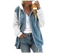Cappotto Donna Invernale Felpa Imbottita Con Zip E Cappuccio Giubbotto In Pile Teddy Morbido Comodo Giacca Oversize Manica Lunga Cerniera Cappotto Leggero Taglie Forti Hoodie Moda Autunno Inverno 2025