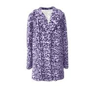 Cappotto Donna Invernale Leopardata in Pelliccia Giubbotto Primaverile Caldo Cento Grammi Giacca Mezza Stagione a Vento Elegante Leggero Parka Casual Y2K Comode Winter Jacket Curvy per Casa Lavoro