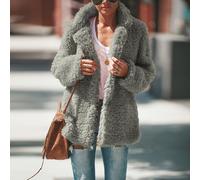 Cappotto donna invernale per orsacchiotto soffice finto giacca cardigan capospal