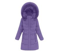 Cappotto Donna Piumino Pelliccia Elegante Giacca Donna Invernale Lungo Cappotti Invernali Giubbino Parka Trench Giubbotto Giubbotto Blauer Cappotto Blu Bianco nero gri blu